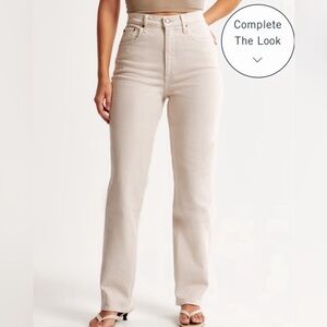Abercrombie Curve Love 90s Straight Ultra High Rise